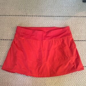 Lululemon Athletica Red tennis skirt